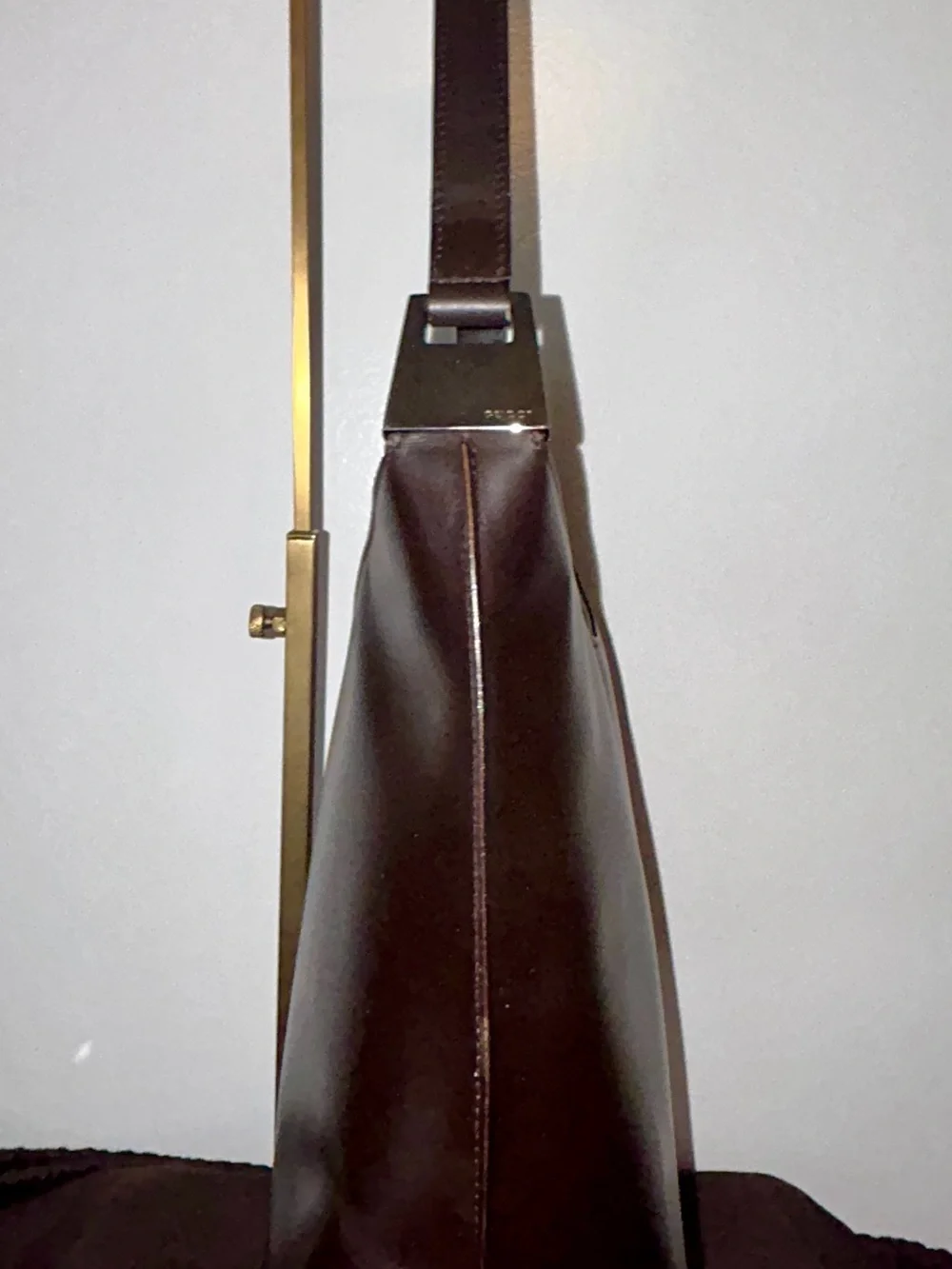 Gucci Tom Ford era Vintage leather shoulder bag. - Picture 5 of 14